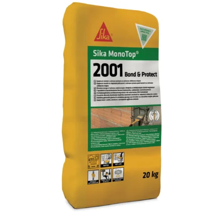 Sika MonoTop-2001 Bond & Protect – tapadóhíd és korrózióvédelem acélbetétre, 20 kg-os zsák