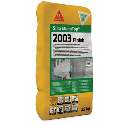 Sika MonoTop-2003 Finish – R2 osztályú finom kiegyenlítő habarcs, 20 kg-os zsák